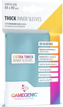 Gamegenic Inner Sleeves Perfect Fit - Extra Thick (50ks) Gamegenic Inner Sleeves Perfect Fit - Extra Thick (50ks)