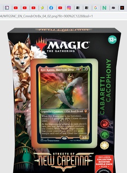 Streets of New Capenna Commander Decks - Cabaretti Cacophony (RGW) Streets of New Capenna Commander Decks - Cabaretti Cacophony (RGW)